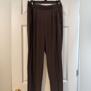 Zenana Outfitters Chocolate High-Rise Dress Pants